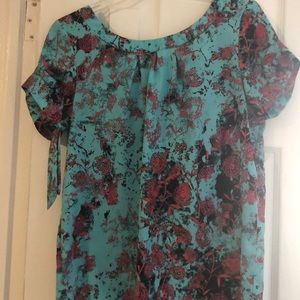 Floral Japanese top